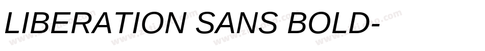 LIBERATION SANS BOLD字体转换